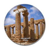 Italy Agrigento Sicily 3D Fridge Magnet Crystal Glass