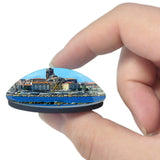 Italy Alghero 3D Fridge Magnet Crystal Glass