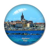 Italy Alghero 3D Fridge Magnet Crystal Glass