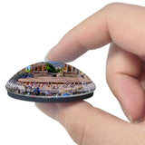 Italy Ancient Theatre of Taormina 3D Fridge Magnet Crystal Glass