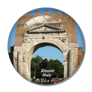 Italy Arco di Augustus Rimini 3D Fridge Magnet Crystal Glass