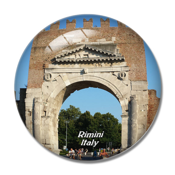 Italy Arco di Augustus Rimini 3D Fridge Magnet Crystal Glass