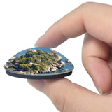 Italy Bella Island Taormina 3D Fridge Magnet Crystal Glass