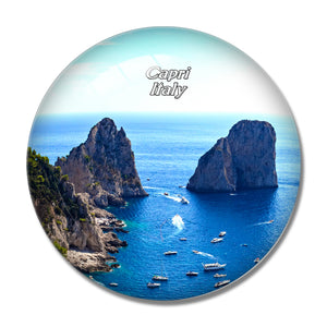 Italy Capri 3D Fridge Magnet Crystal Glass