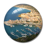 Italy Castellammare del Golfo Sicily 3D Fridge Magnet Crystal Glass