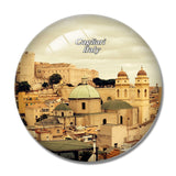 Italy Cathedral Cagliari 3D Fridge Magnet Crystal Glass