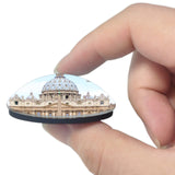 Italy Cathedral Rome 3D Fridge Magnet Crystal Glass