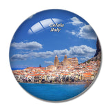 Italy Cefalu Sicily 3D Fridge Magnet Crystal Glass
