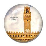 Italy  Hall Square Florence 3D Fridge Magnet Crystal Glass