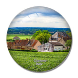 Italy Cortona 3D Fridge Magnet Crystal Glass