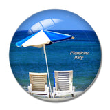 Italy Fiumicino 3D Fridge Magnet Crystal Glass
