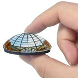 Italy Galleria Vittorio Emanuele II Milan 3D Fridge Magnet Crystal Glass