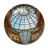 Italy Galleria Vittorio Emanuele II Milan 3D Fridge Magnet Crystal Glass