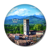 Italy Guinigi Tower Lucca 3D Fridge Magnet Crystal Glass
