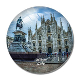 Italy ilan Cathedral Milan 3D Fridge Magnet Crystal Glass