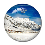 Italy Livigno 3D Fridge Magnet Crystal Glass