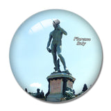 Italy Michelangelo Square Florence 3D Fridge Magnet Crystal Glass