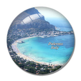 Italy Mondello Palermo Sicily 3D Fridge Magnet Crystal Glass