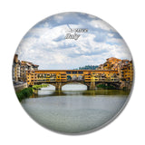 Italy Old Bridge Florence 3D Fridge Magnet Crystal Glass