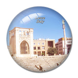 Italy Old Town Lecce 3D Fridge Magnet Crystal Glass