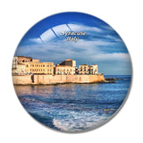 Italy Ortigia Syracuse Sicily 3D Fridge Magnet Crystal Glass