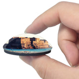 Italy Ovo Castle Naples 3D Fridge Magnet Crystal Glass