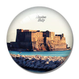 Italy Ovo Castle Naples 3D Fridge Magnet Crystal Glass
