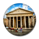Italy Pantheon Rome 3D Fridge Magnet Crystal Glass