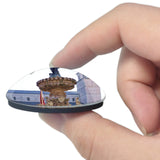 Italy Piazza Duomo Trento 3D Fridge Magnet Crystal Glass