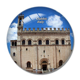 Italy Piazza Grande Gubbio 3D Fridge Magnet Crystal Glass