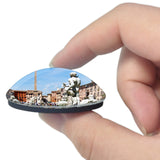 Italy Piazza Navona Rome 3D Fridge Magnet Crystal Glass
