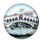 Italy Ponte Rialto Venice 3D Fridge Magnet Crystal Glass