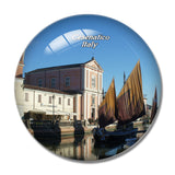 Italy Porto Canale Cesenatico 3D Fridge Magnet Crystal Glass
