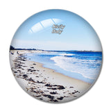 Italy Rabbits Beach 3D Fridge Magnet Crystal Glass