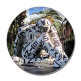 Italy Reggio Calabria 3D Fridge Magnet Crystal Glass
