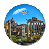 Italy Roman Forum Rome 3D Fridge Magnet Crystal Glass