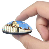 Italy San Carlo Square Turin 3D Fridge Magnet Crystal Glass