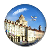 Italy San Carlo Square Turin 3D Fridge Magnet Crystal Glass
