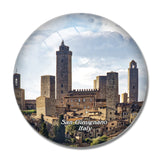 Italy San Gimignano 3D Fridge Magnet Crystal Glass