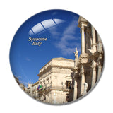 Italy Syracuse Square Sicily 3D Fridge Magnet Crystal Glass