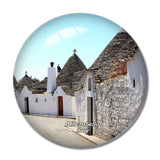 Italy The Trulli of Alberobello 3D Fridge Magnet Crystal Glass
