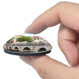 Italy Tiberio Bridge Rimini 3D Fridge Magnet Crystal Glass
