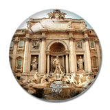 Italy Trevi Fountain Rome 3D Fridge Magnet Crystal Glass