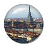 Italy Turin 3D Fridge Magnet Crystal Glass