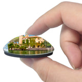 Italy Villa del Balbianello Como Lake 3D Fridge Magnet Crystal Glass