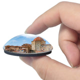Italy Volterra 3D Fridge Magnet Crystal Glass