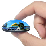 Jame Asr Hassanal Bolkiah Mosque Bandar Seri Begawan Brunei 3D Fridge Magnet Crystal Glass