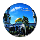 Jame Asr Hassanal Bolkiah Mosque Bandar Seri Begawan Brunei 3D Fridge Magnet Crystal Glass