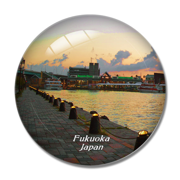 Japan Fukuoka 3D Fridge Magnet Crystal Glass