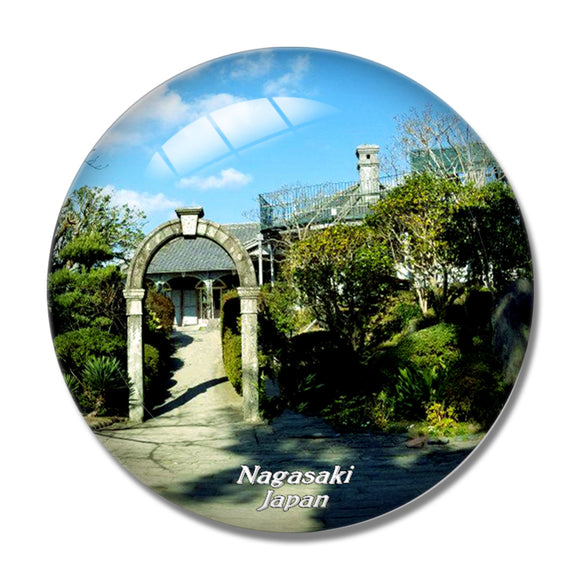 Japan Glover Garden Nagasaki 3D Fridge Magnet Crystal Glass